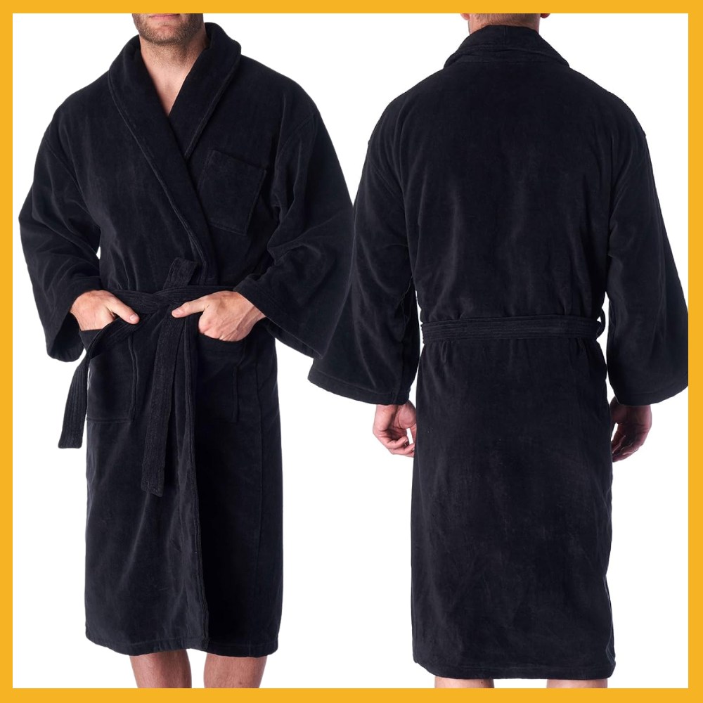 Mens Terry Cloth Robe: image 2