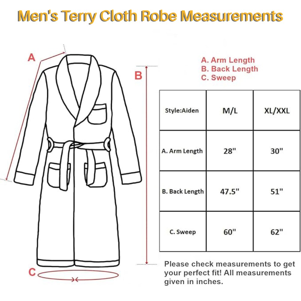 Mens Terry Cloth Robe: image 6