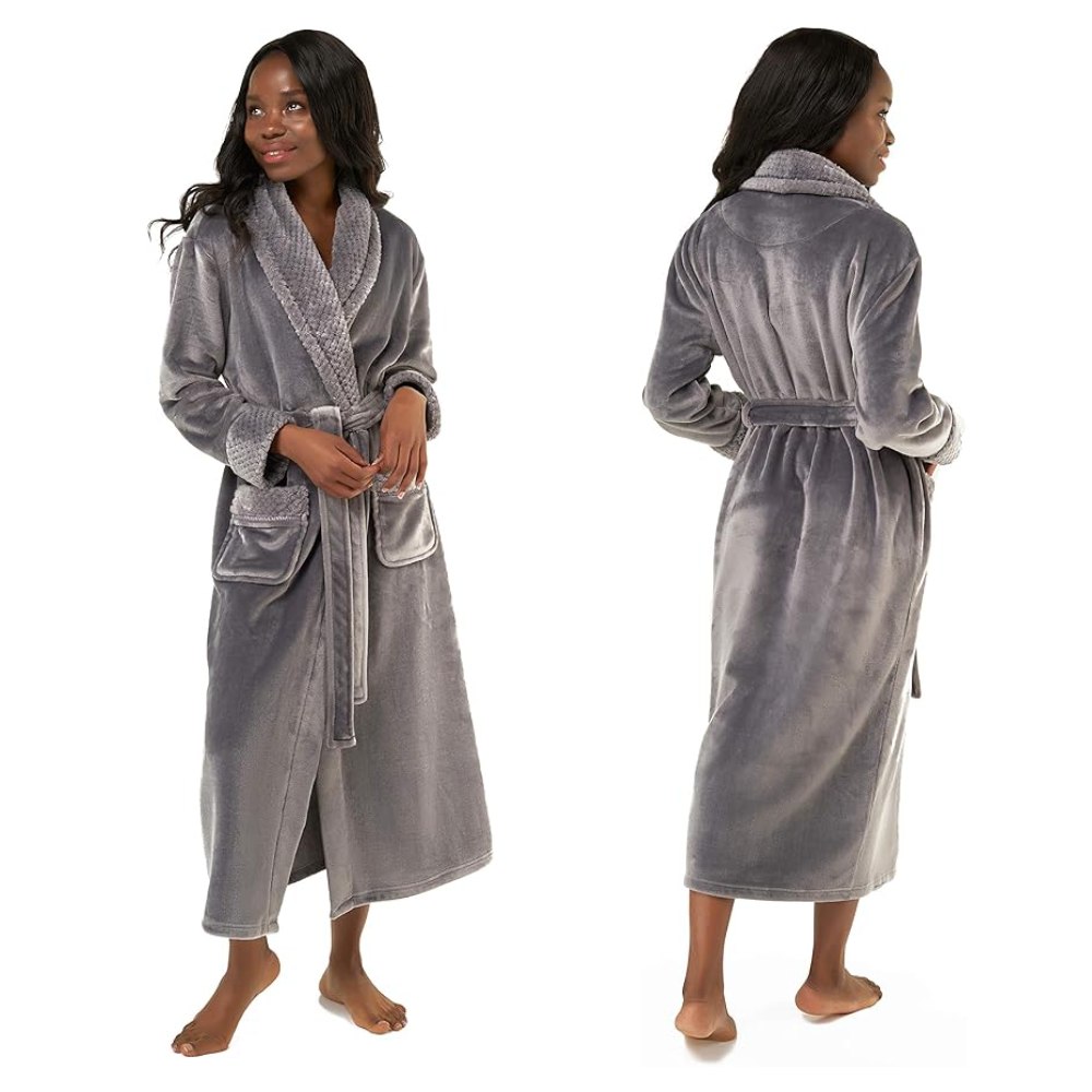 Ladies Fleece Bathrobes: image 2