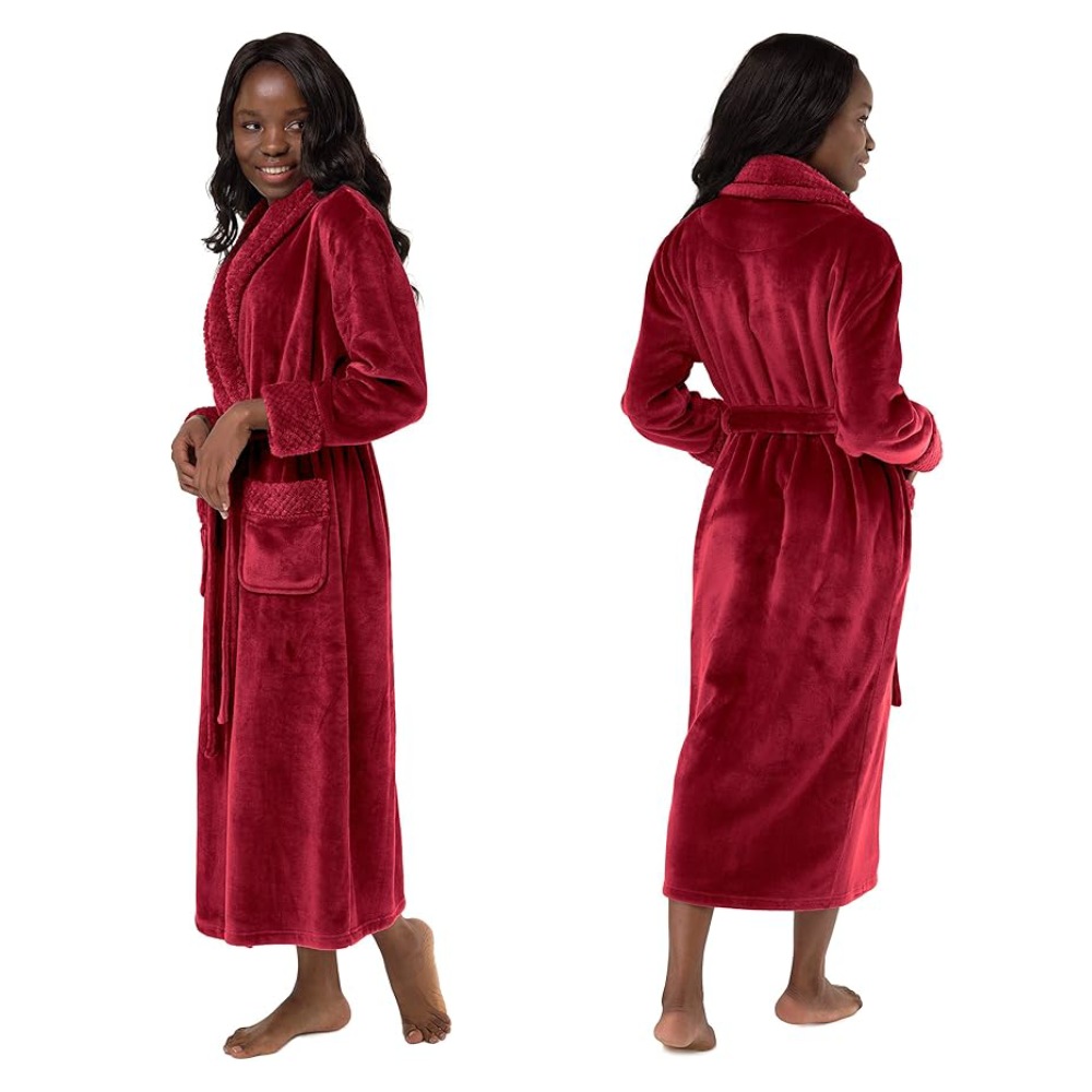 Ladies Fleece Bathrobes: image 3