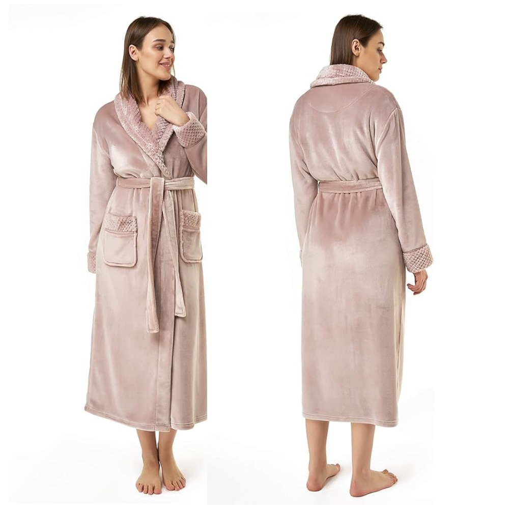 Ladies Fleece Bathrobes: image 5