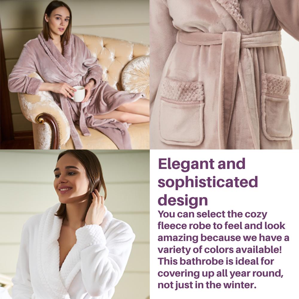 Ladies Fleece Bathrobes: image 8