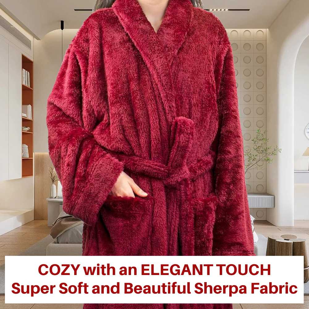 Ladies Fluffy Robe: image 8